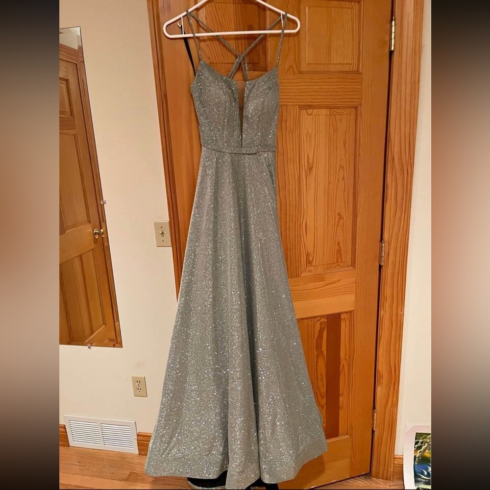 Silver Prom Dress